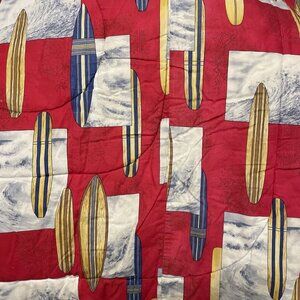 Dean Miller Hawaiian Island Prints Queen Reversible Surfer Board Waves Comforter